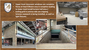 EMHS upper level window installation